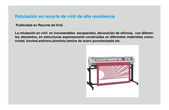 Máquina de corte de vinil con diseño y características destacadas.